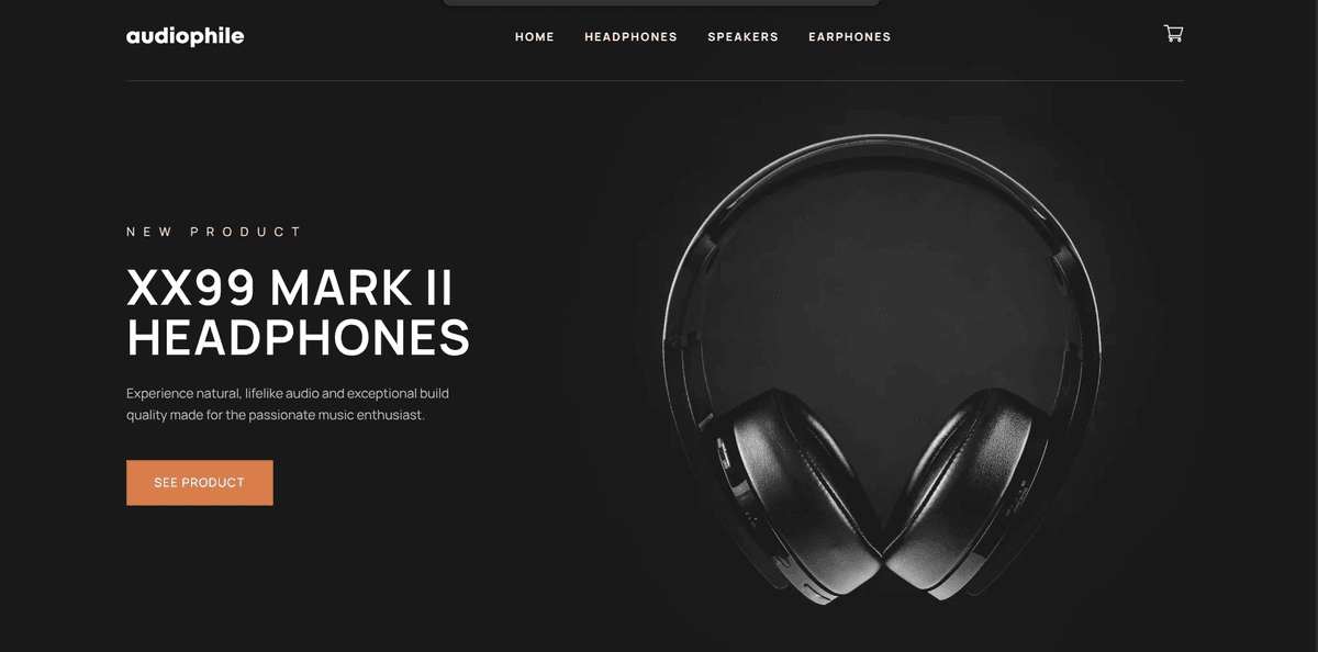 Audiophile Ecommerce App preview